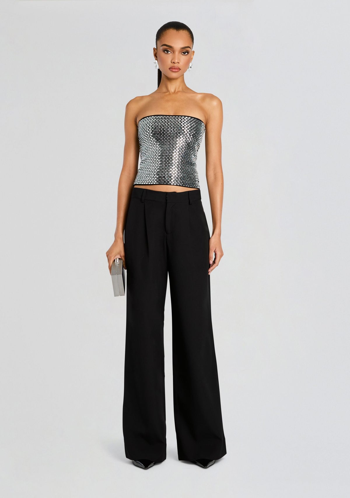 Valery Embellished Knit Top by retrofête in Black, product image 2