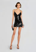 Airalyse Embellished Dress by retrofête in Black, product image 1