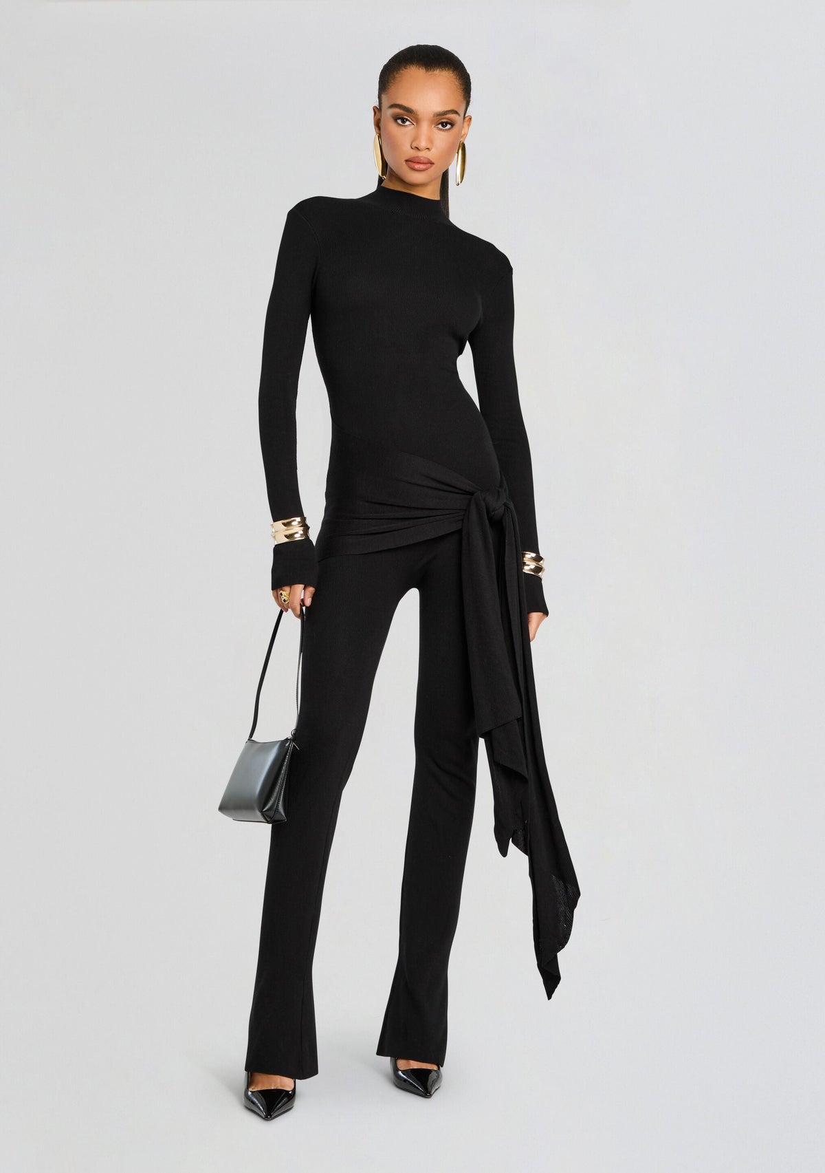 Celestia Jumpsuit by SEROYA in Black, product image 5