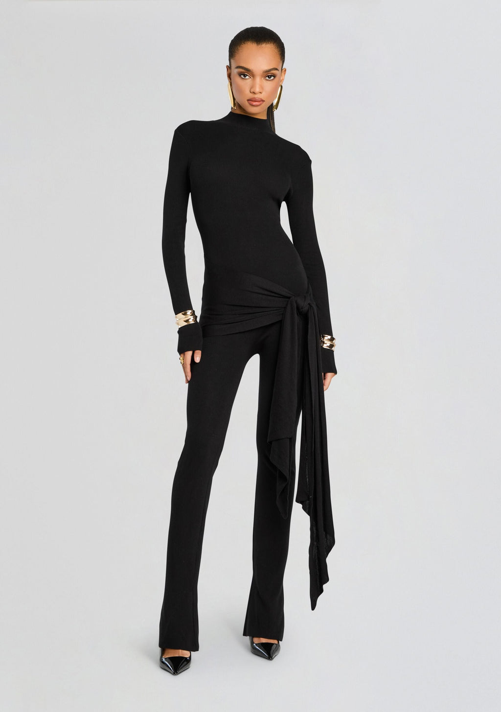 Celestia Jumpsuit by SEROYA in Black, product image 1