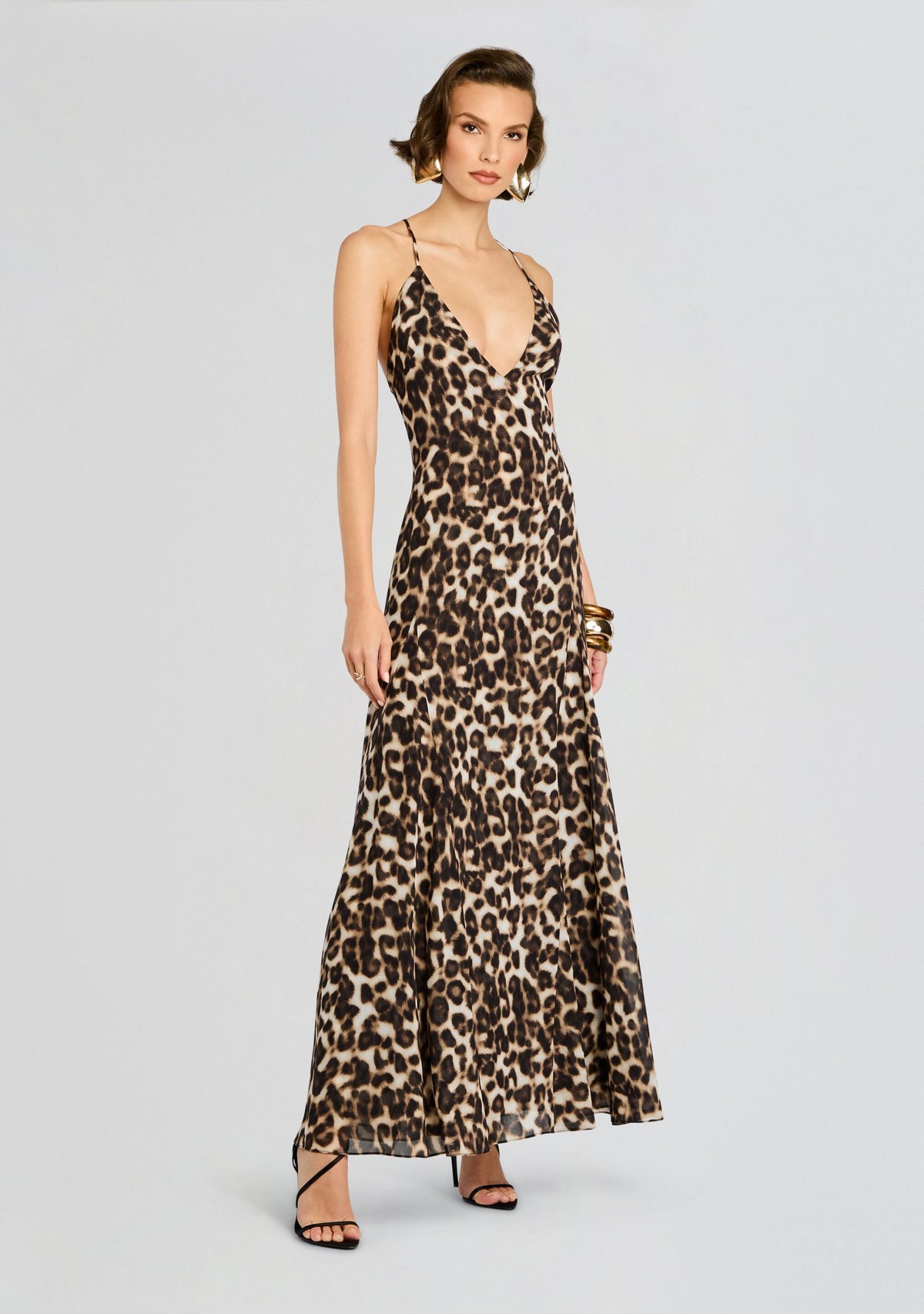 Isabel Maxi Dress by SEROYA in Spotted Bengal, product image 3