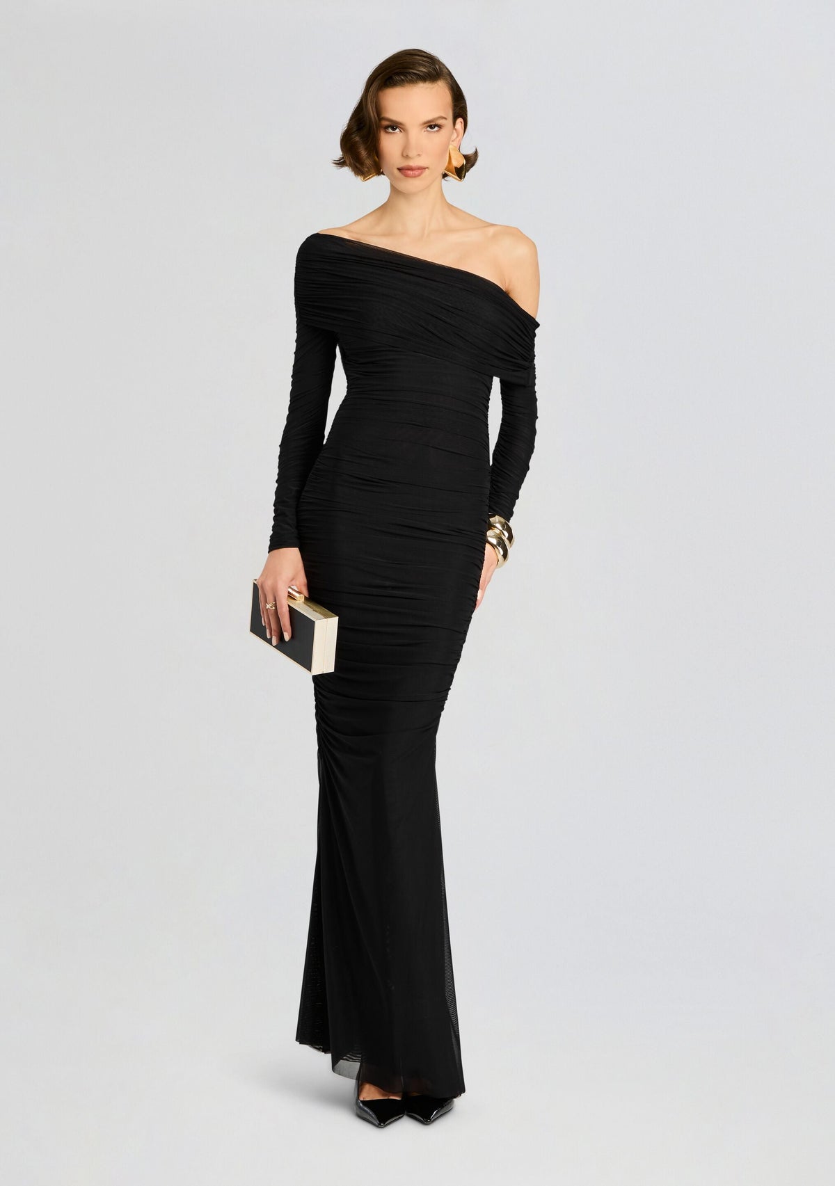 Luana Gown by SEROYA in Black, product image 5