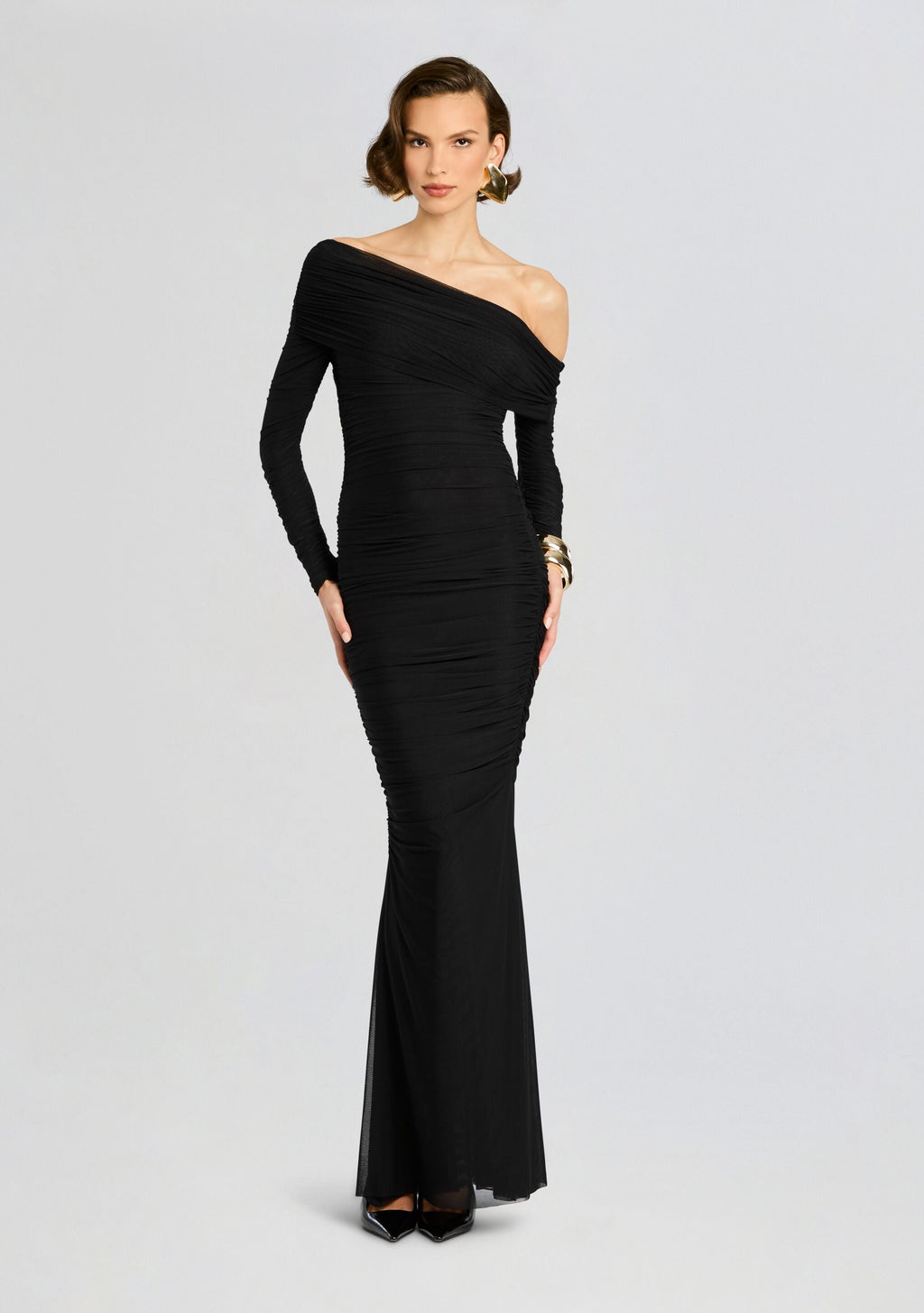 Luana Gown by SEROYA in Black, product image 1