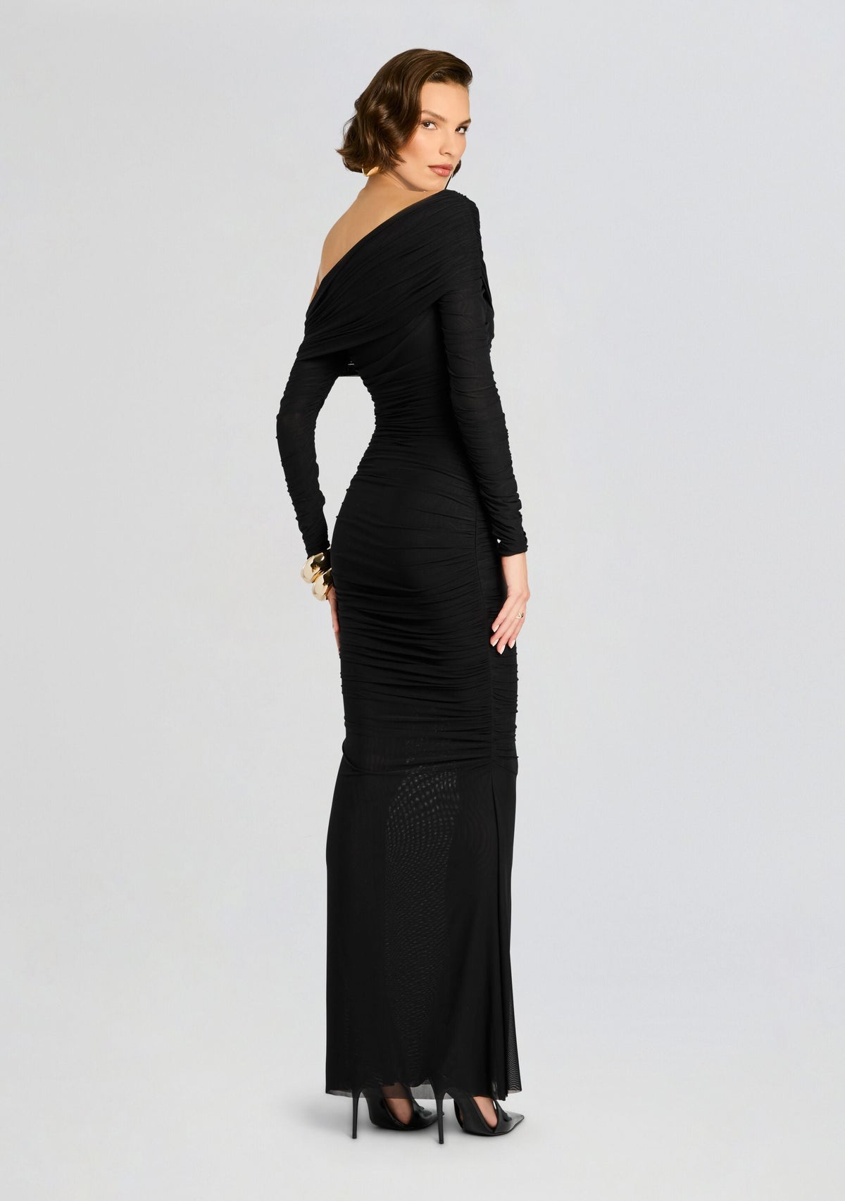 Luana Gown by SEROYA in Black, product image 4