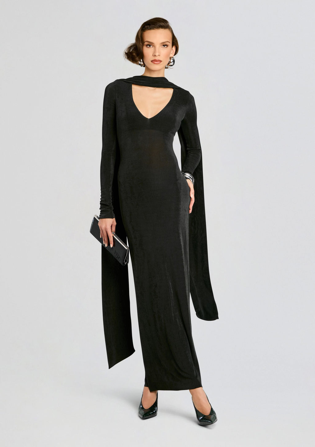 Raquel Maxi Dress by SEROYA in Forest Green, product image 5