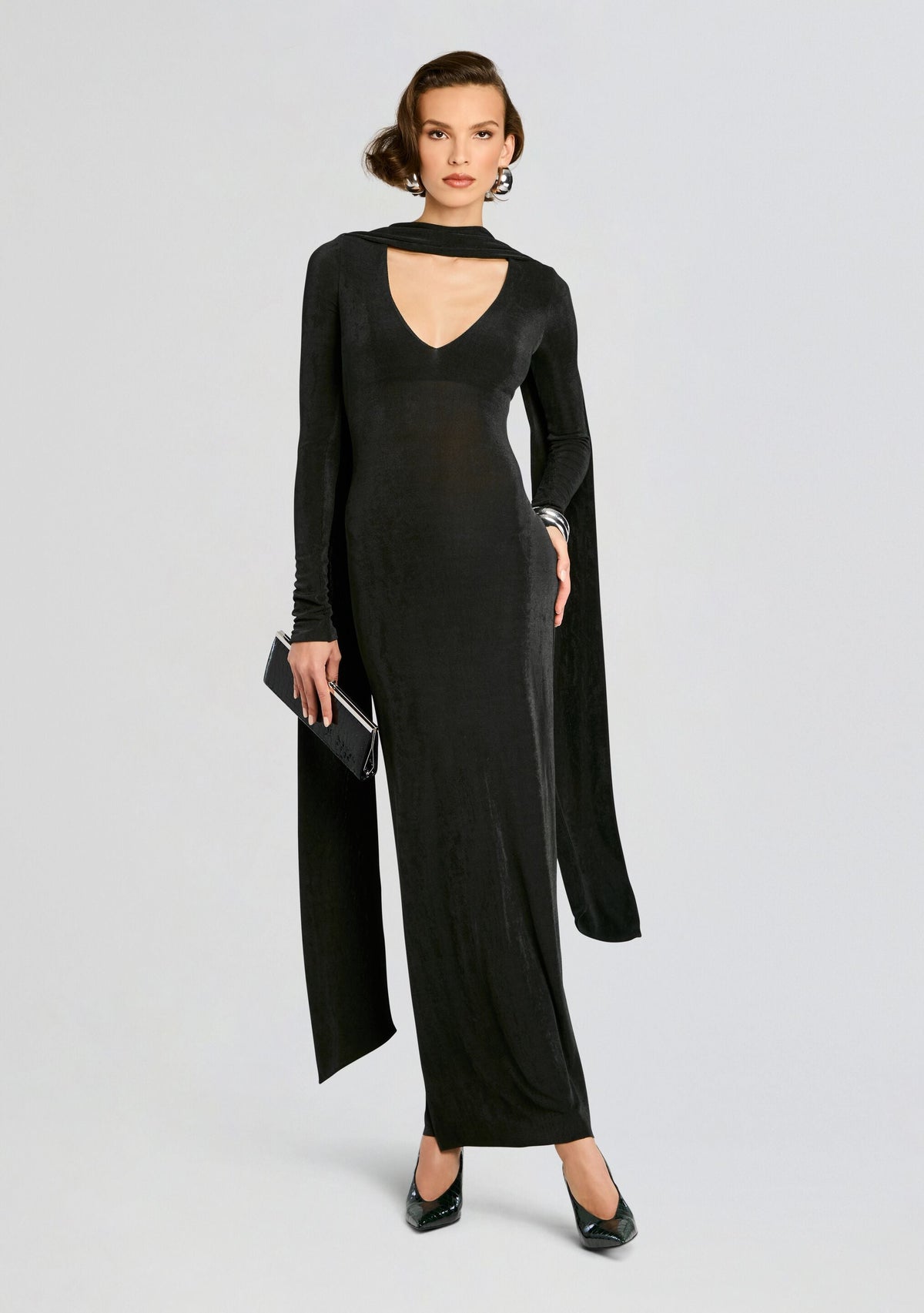 Raquel Maxi Dress by SEROYA in Forest Green, product image 5