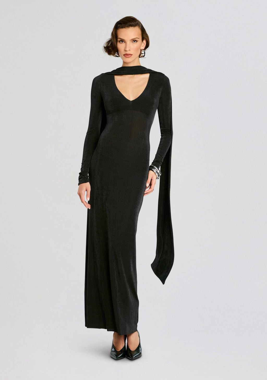 Raquel Maxi Dress by SEROYA in Forest Green, product image 1