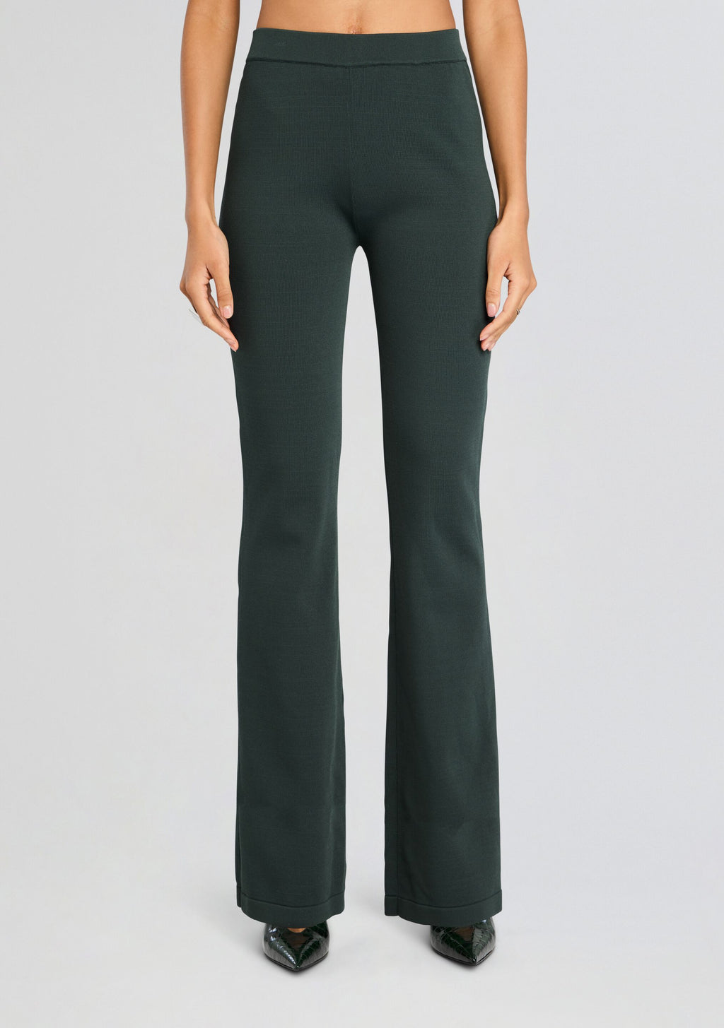 Juliette Knit Pant by SEROYA in Forest Green, product image 1