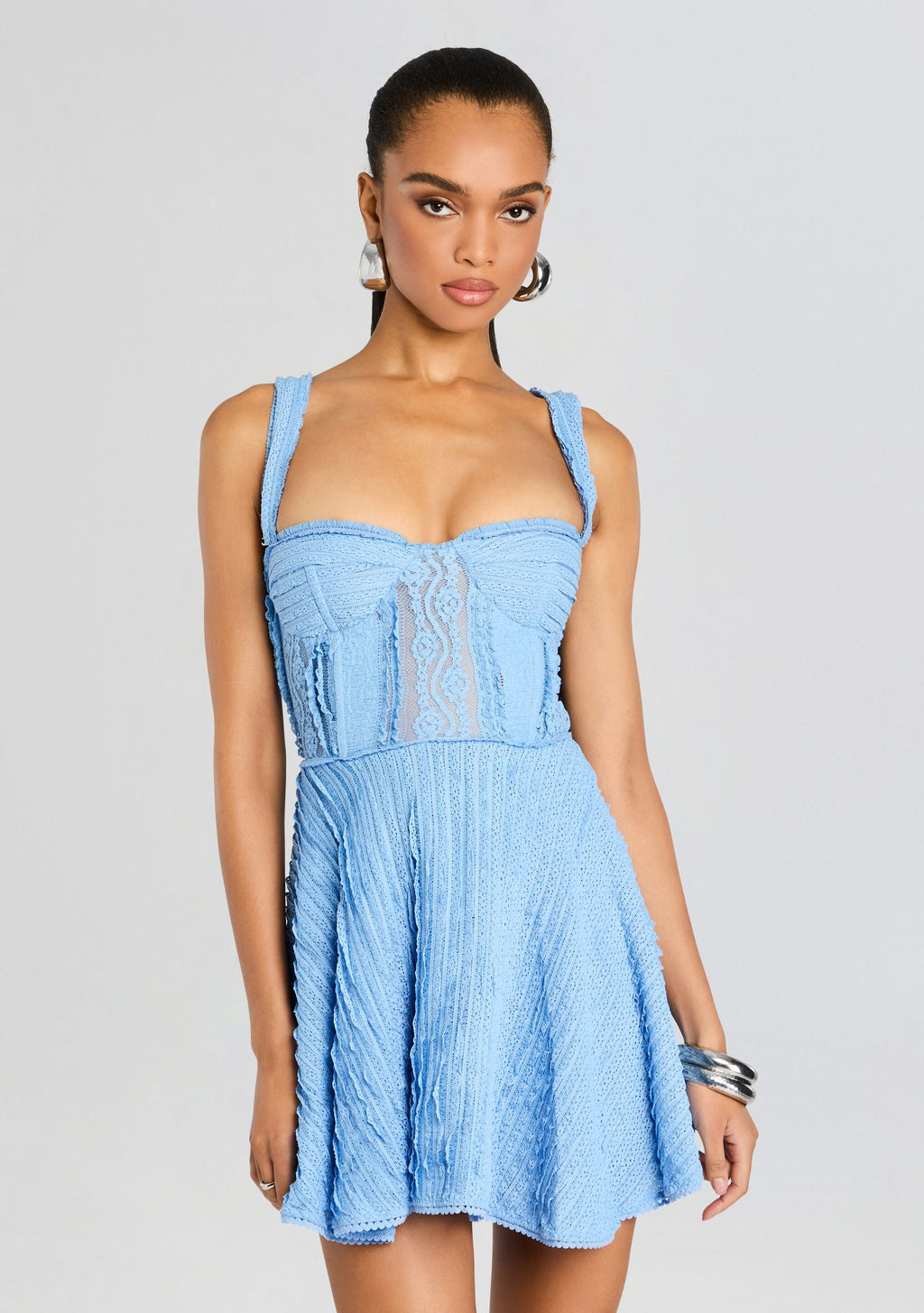 Mai Short Dress by Charo Ruiz in Blue Tannis, product image 5