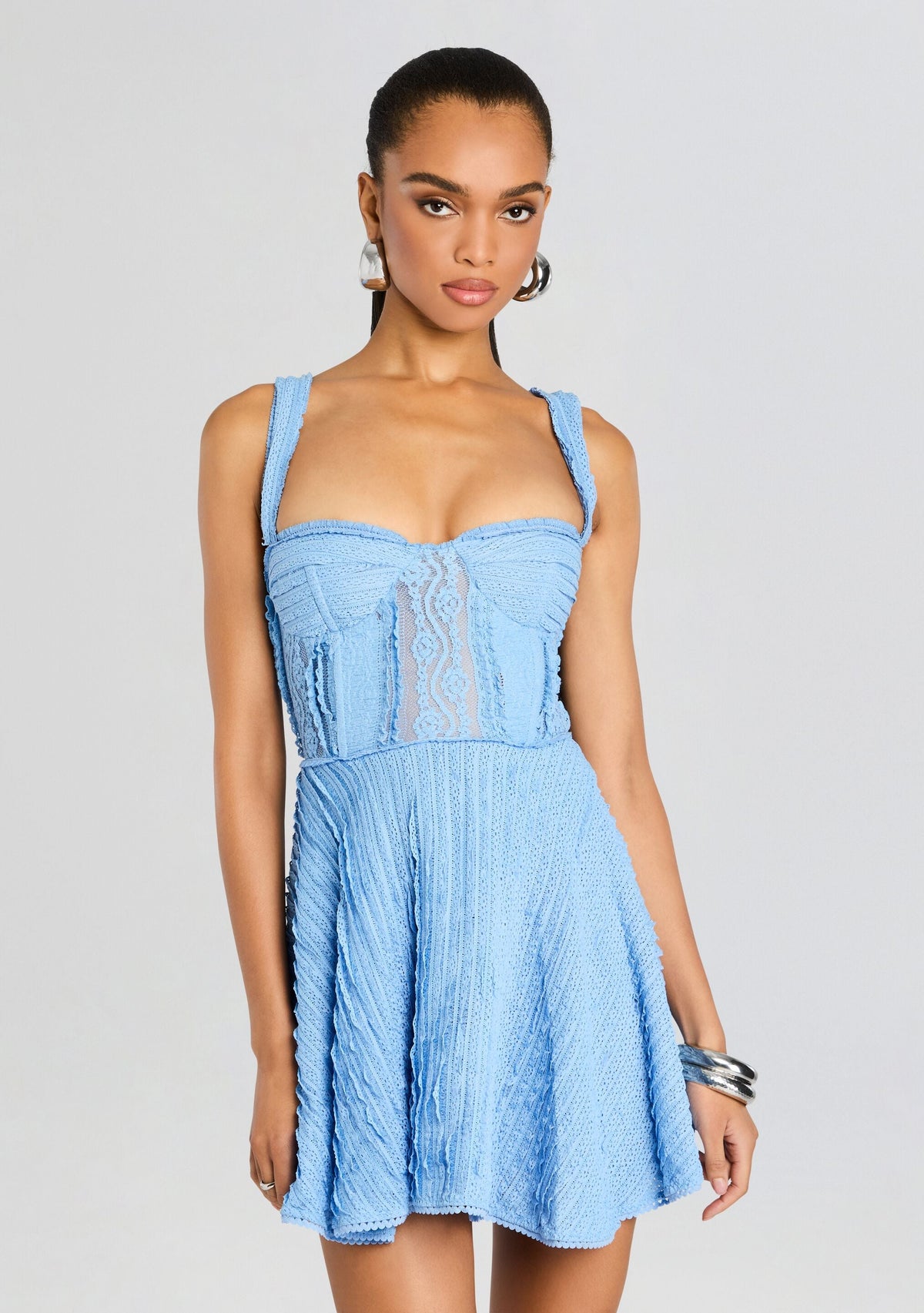 Mai Short Dress by Charo Ruiz in Blue Tannis, product image 5