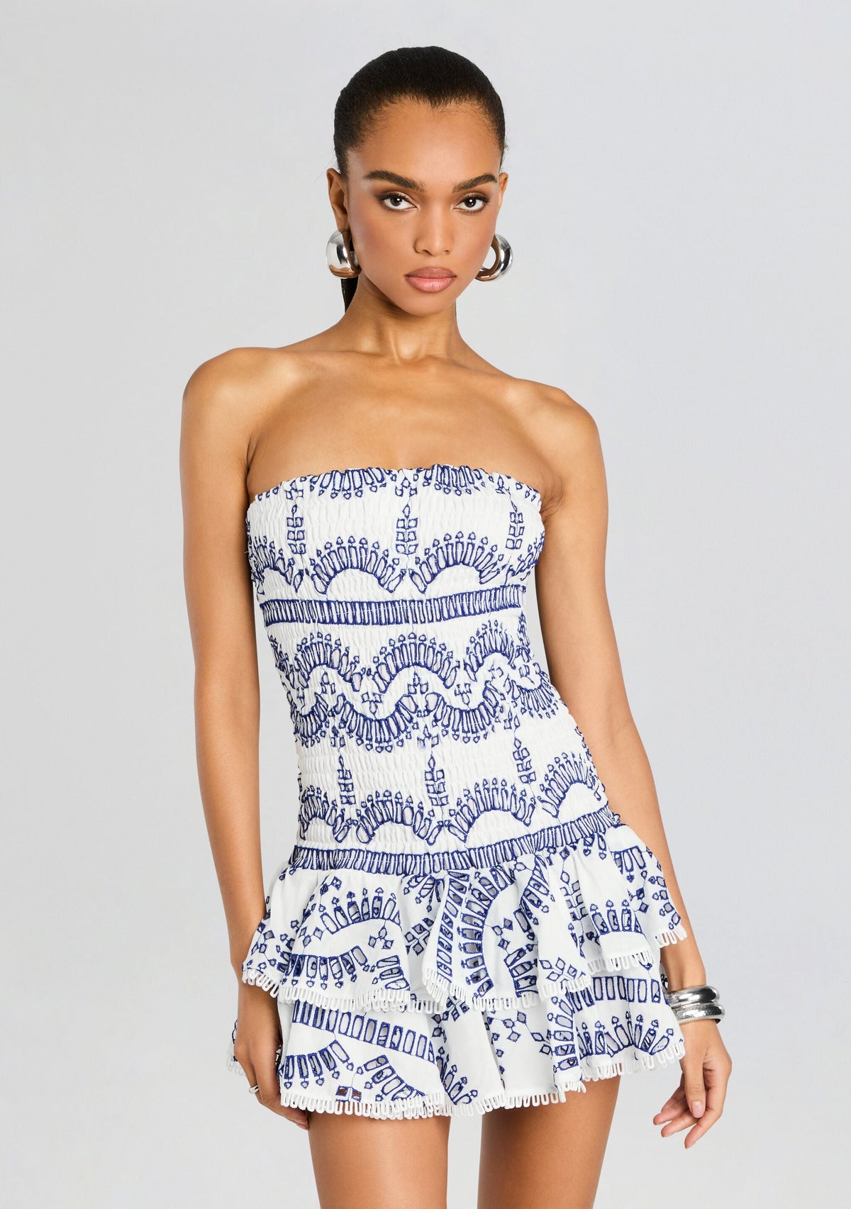 Megan Short Dress by Charo Ruiz in Blue Klein, product image 5