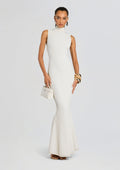 Skylar Metallic Knit Dress by retrofête in Metallic WinterWhite, product image 1