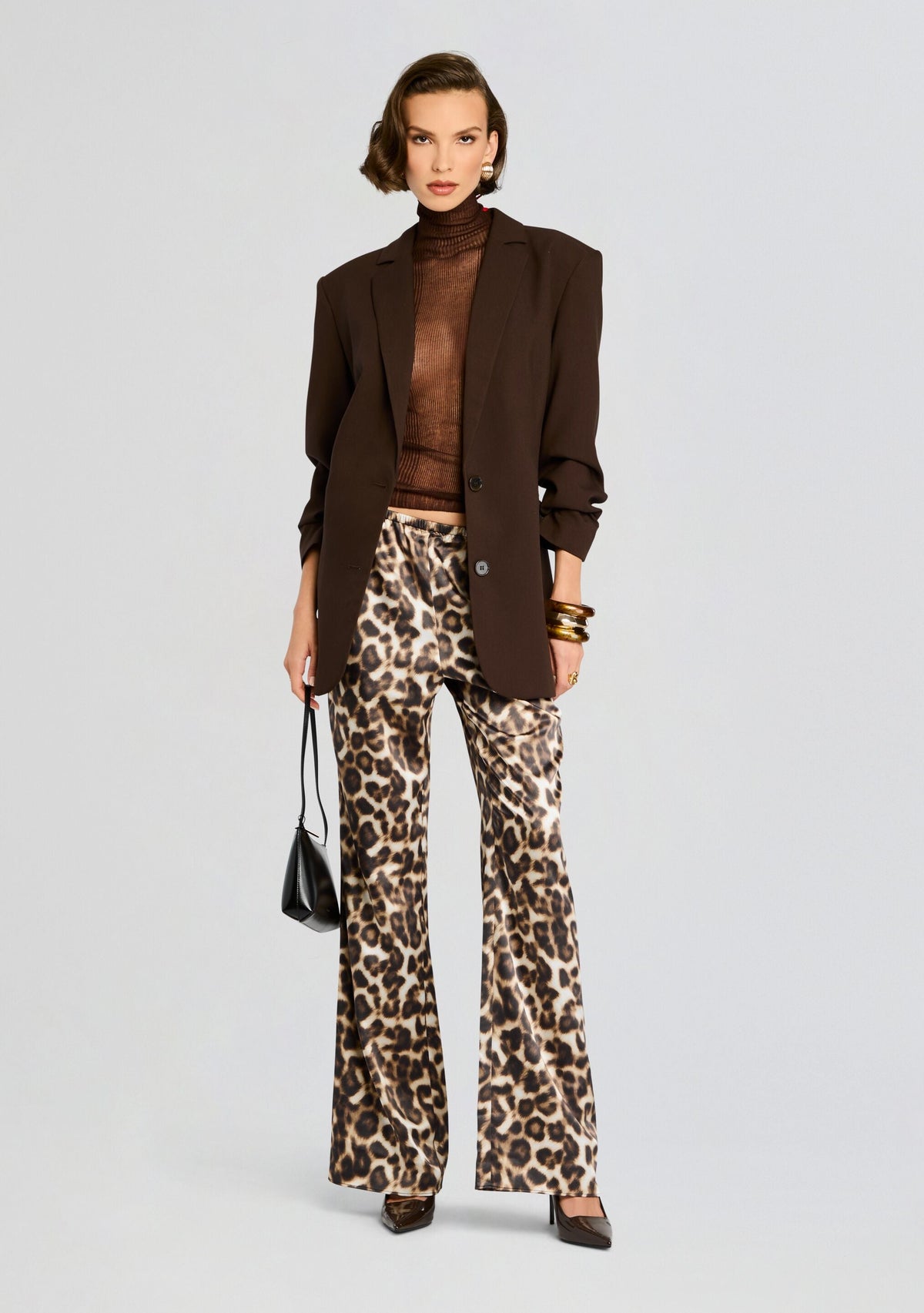 Viva Satin Pant by SEROYA in Spotted Bengal, product image 2