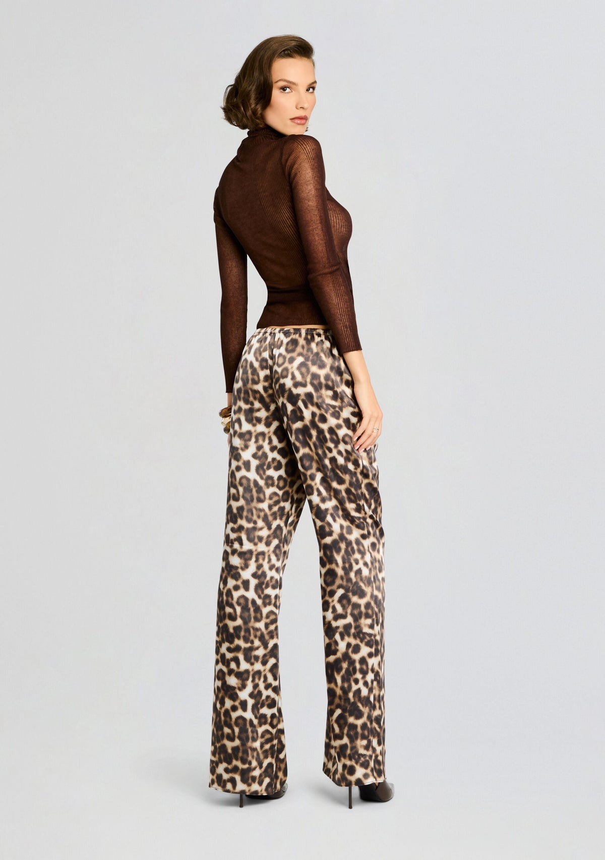 Viva Satin Pant by SEROYA in Spotted Bengal, product image 5