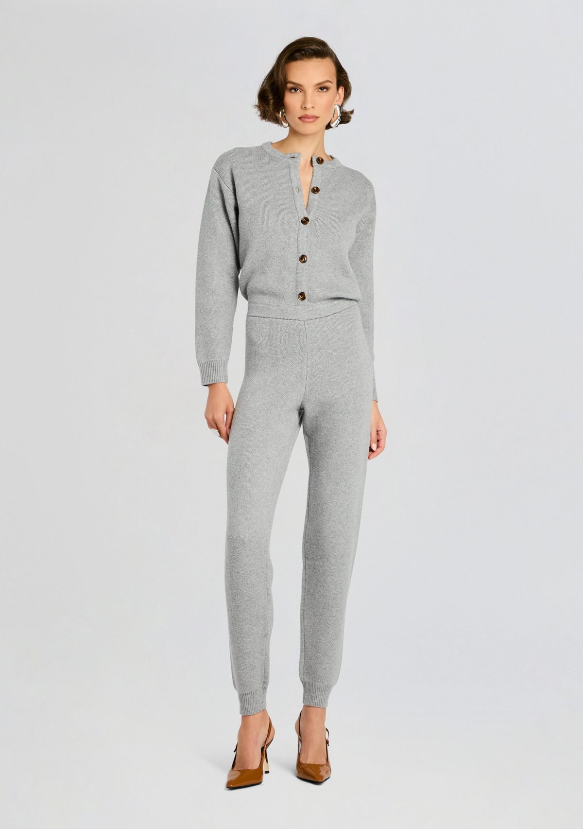 Wren Jumpsuit by SEROYA in Heathered Grey, product image 1