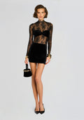 Brigette Dress by retrofête in Black, product image 1