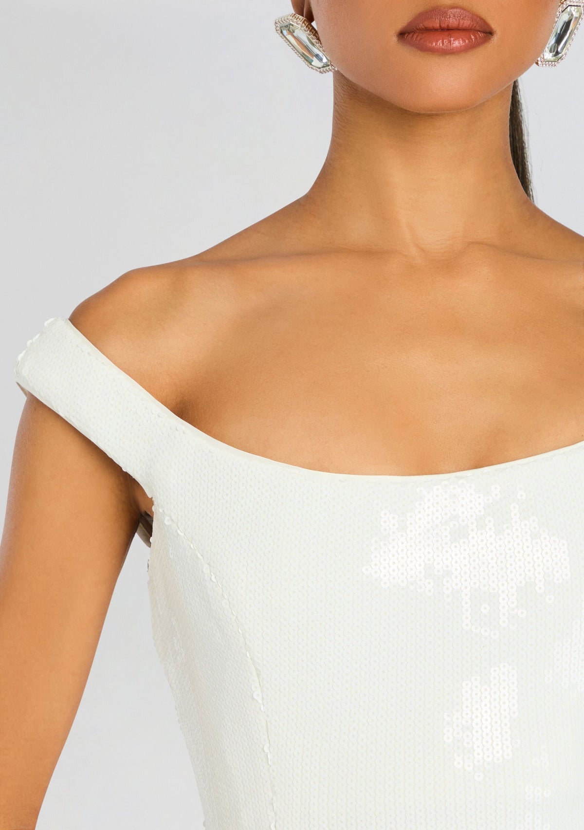 Jazmina Sequin Dress by retrofête in White, product image 2