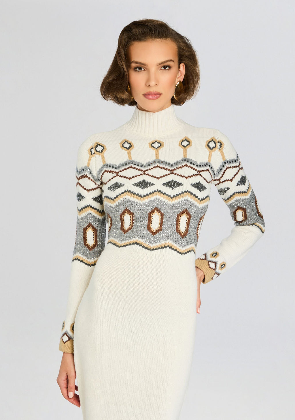 McCoy Knit Dress by retrofête in Multi, product image 5