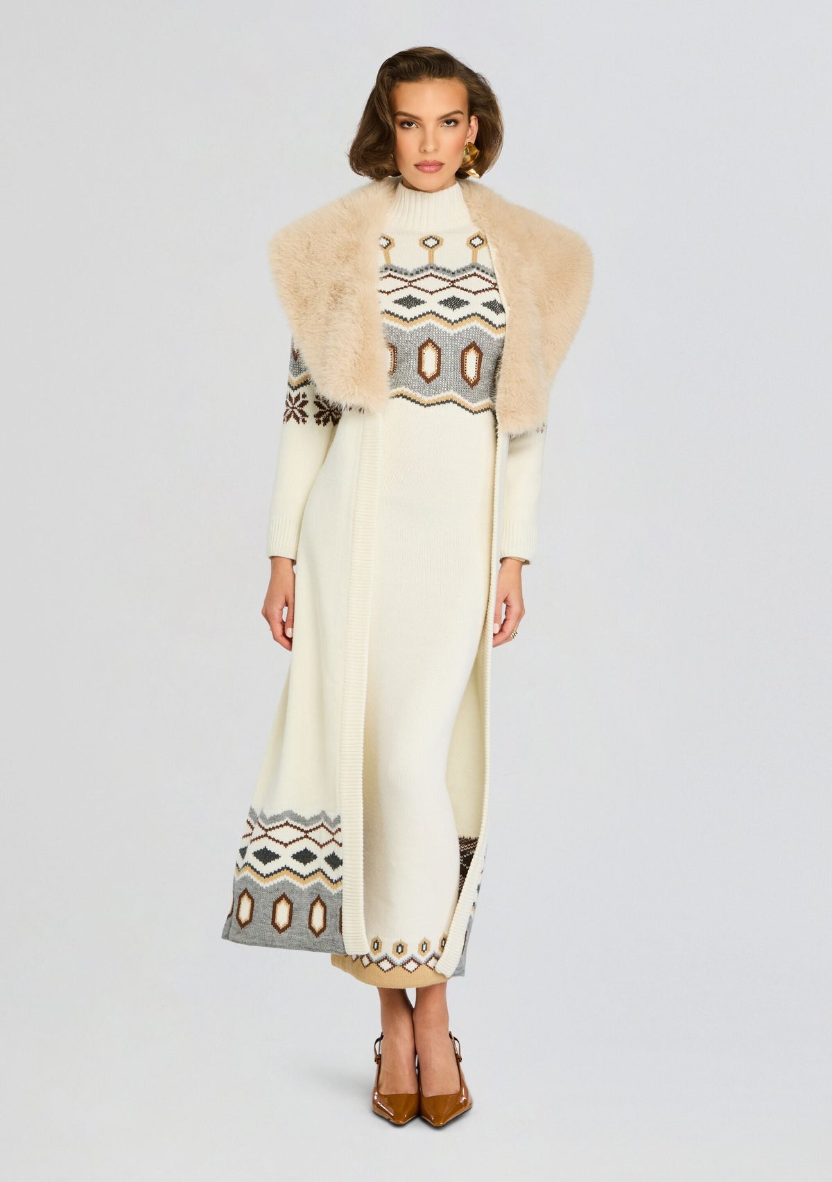 McCoy Knit Dress by retrofête in Multi, product image 6