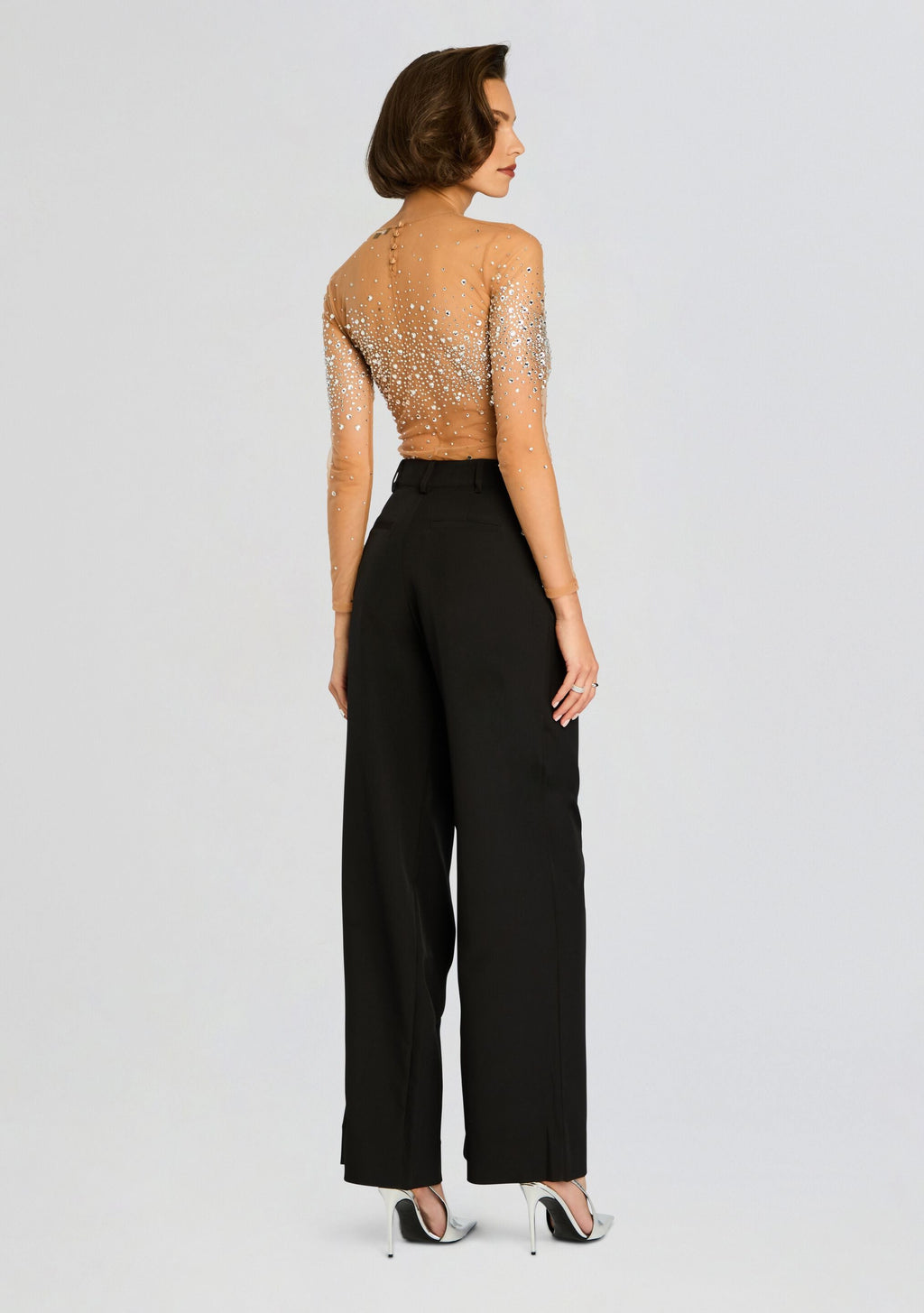 Nea Embellished Top by retrofête in Silver, product image 4