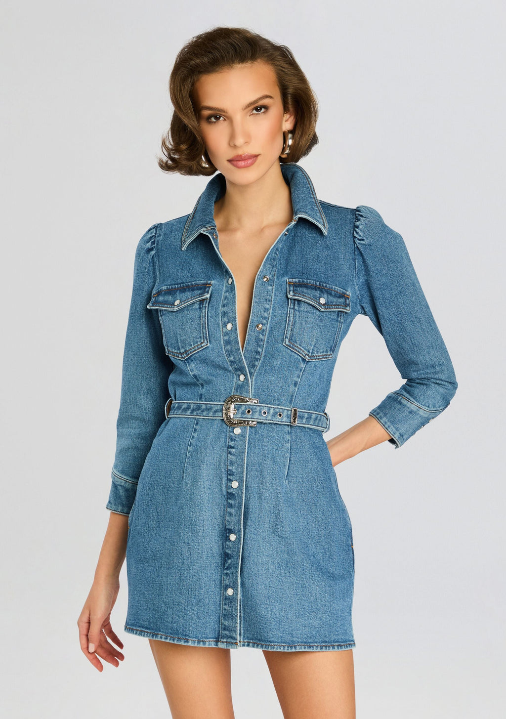Wiley Denim Dress by retrofête in Montana, product image 5