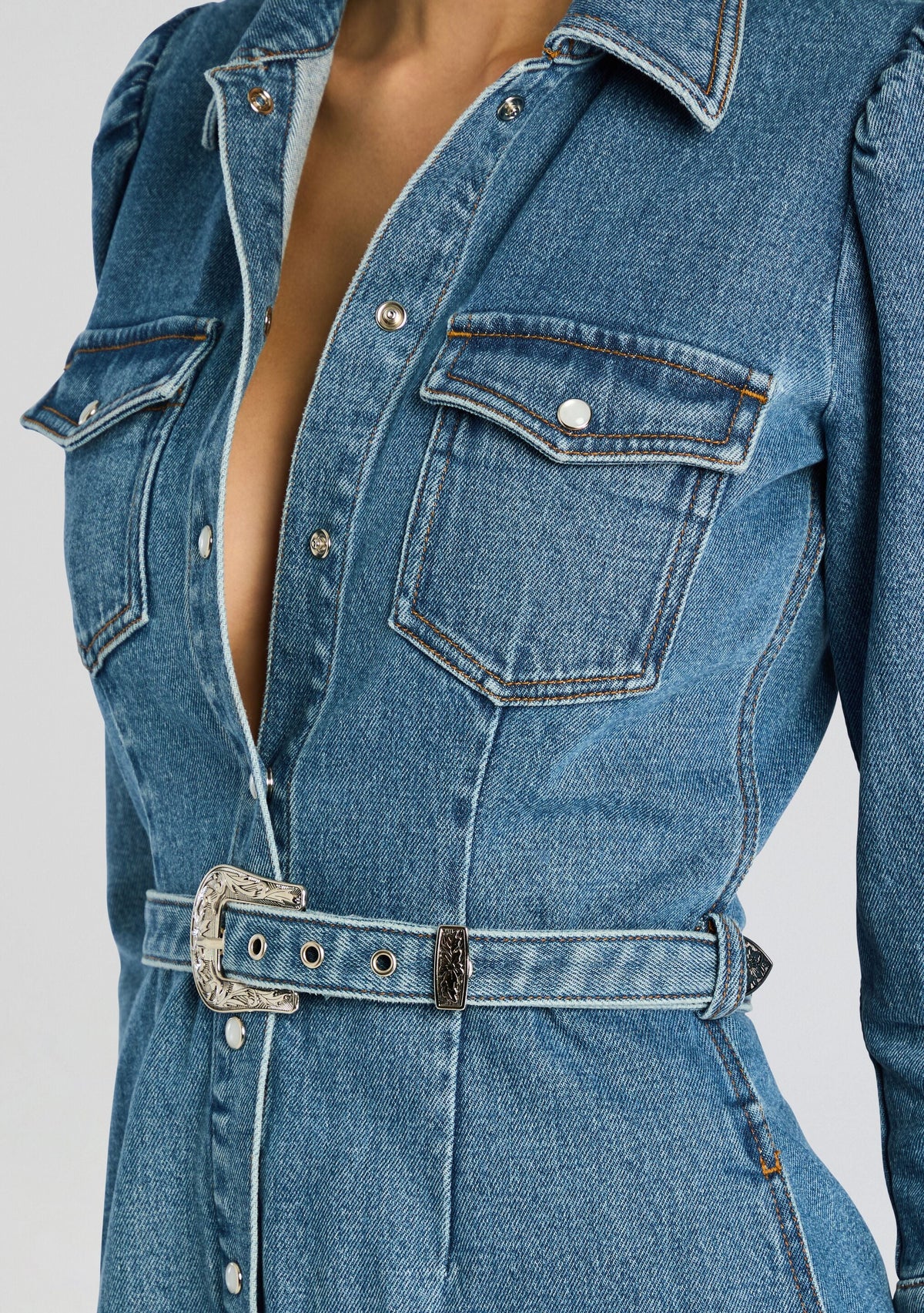 Wiley Denim Dress by retrofête in Montana, product image 2