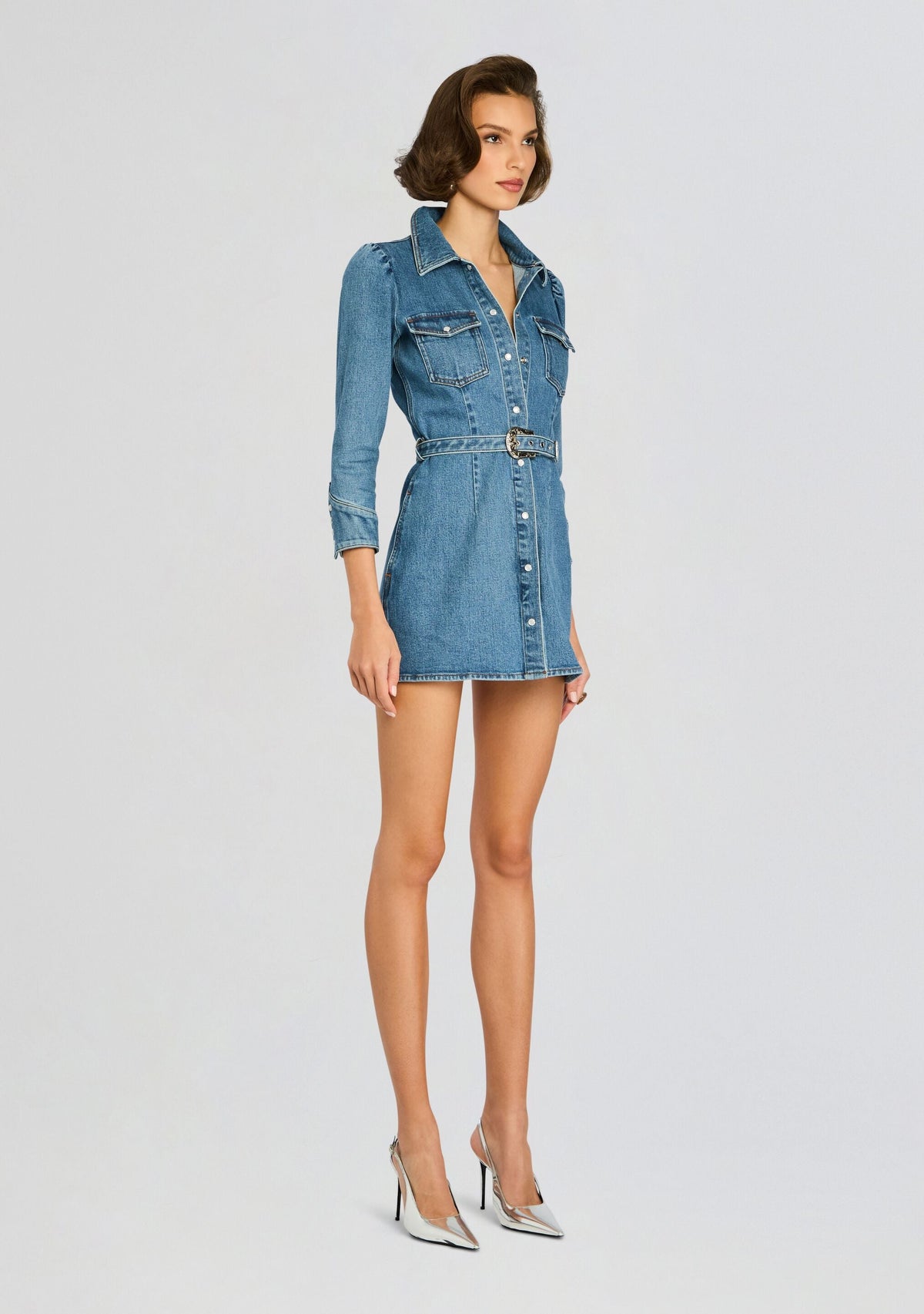 Wiley Denim Dress by retrofête in Montana, product image 3