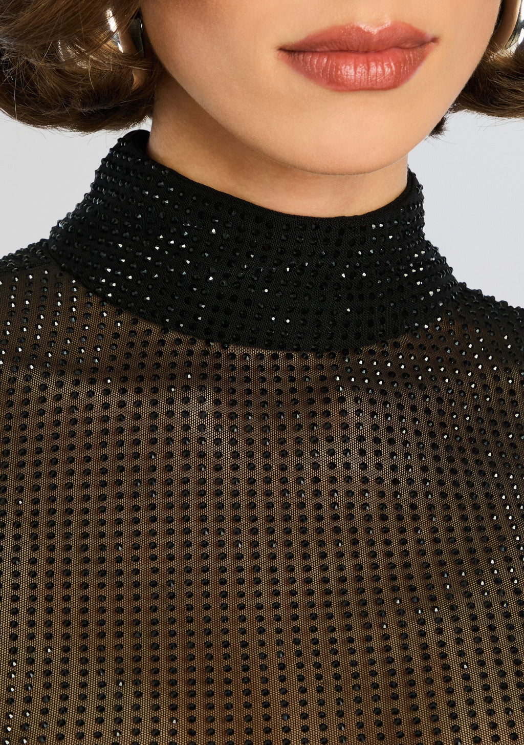 Bronwyn Embellished Top by retrofête in Black, product image 2
