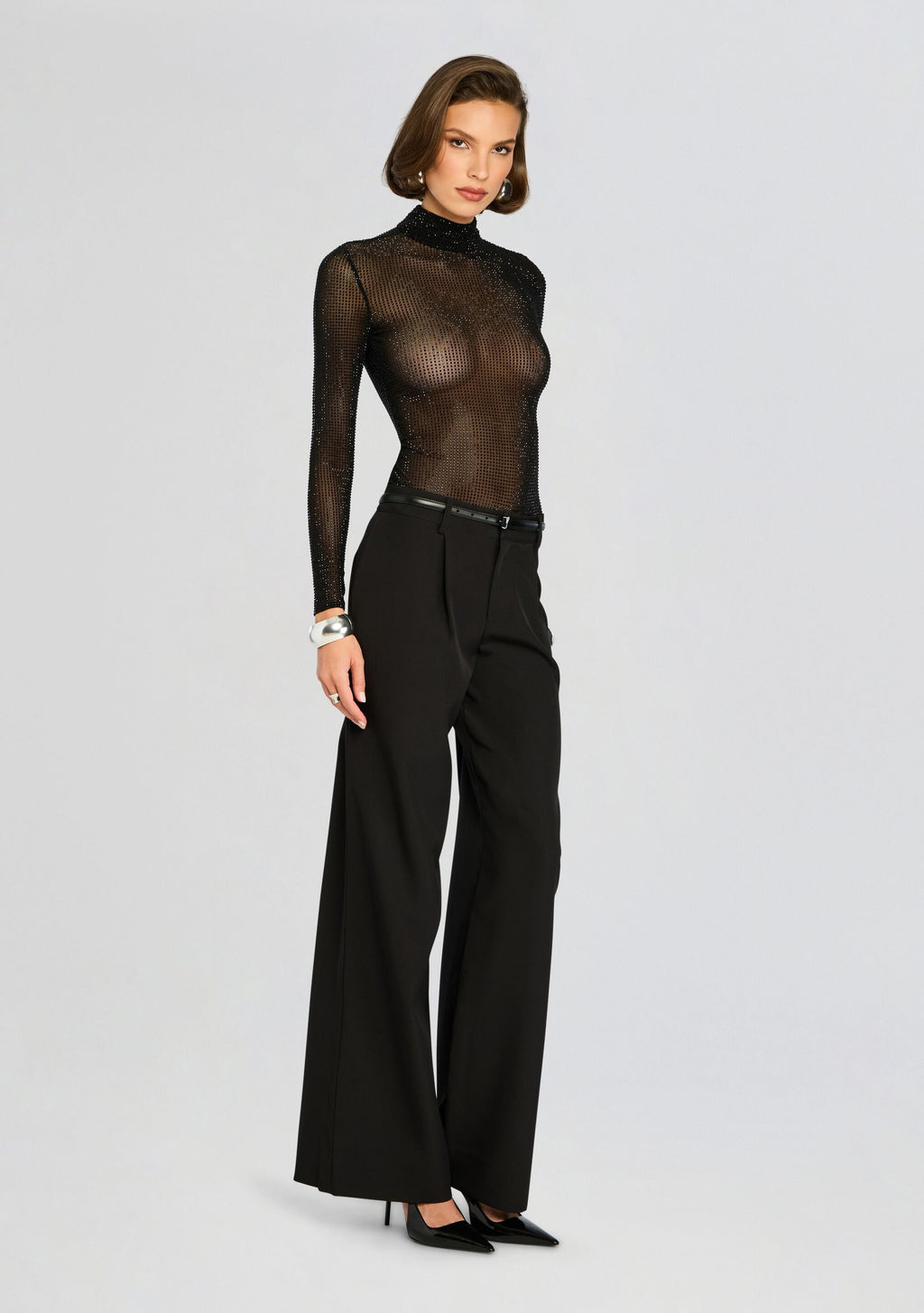 Bronwyn Embellished Top by retrofête in Black, product image 3