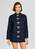 Hessa Denim Shirt by retrofête in Rinse, product image 1
