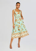 Rohi Long Dress by Hemant & Nandita in Turquoise Mix, product image 1