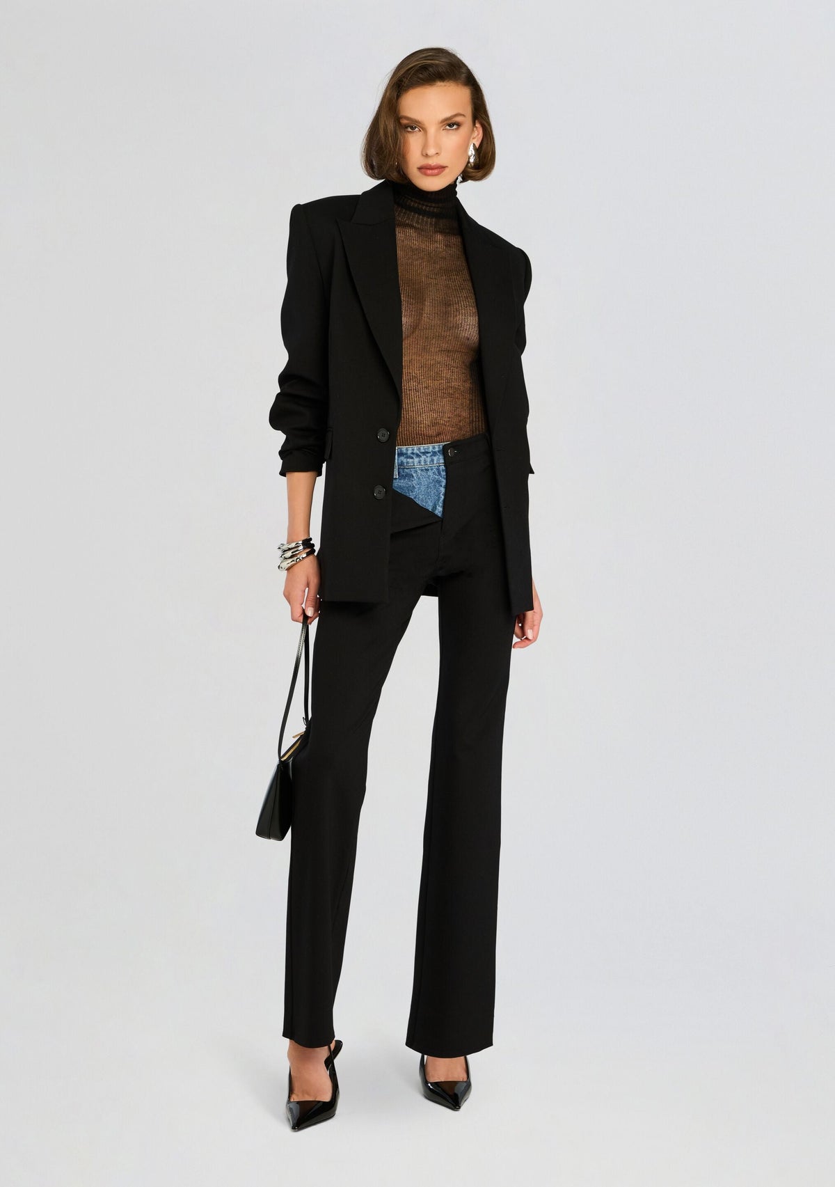 Natalie Pant by SEROYA in Black / Denim, product image 5
