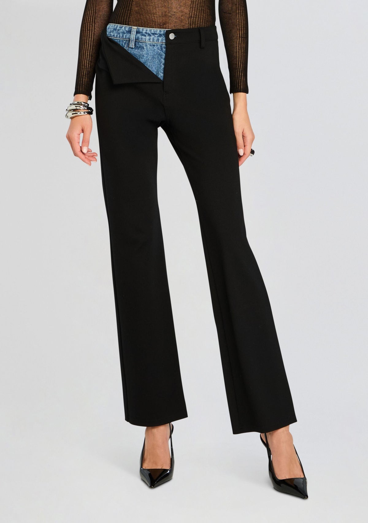 Natalie Pant by SEROYA in Black / Denim, product image 1