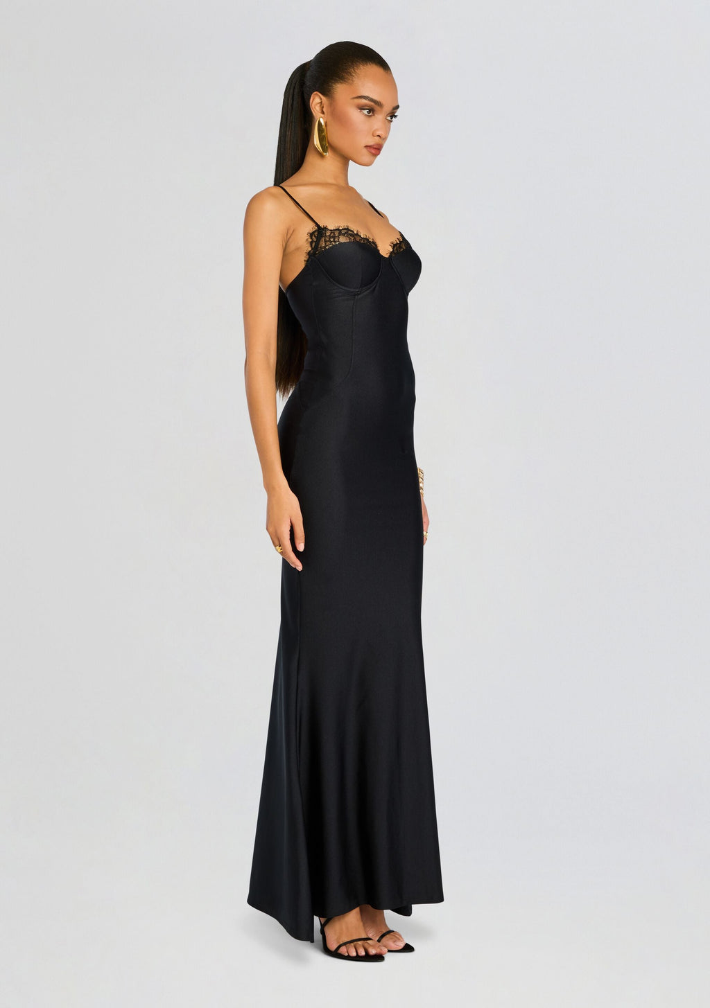 Nola Maxi Dress by Shani Shemer in Black, product image 3