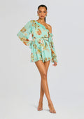 Rohi Romper by Hemant & Nandita in TURQUOISE MIX, product image 1