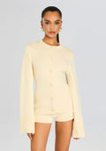 Tira Knit Cardigan by SEROYA in Eggshell, product image 1
