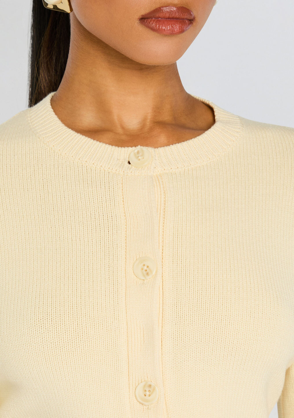 Tira Knit Cardigan by SEROYA in Eggshell, product image 3