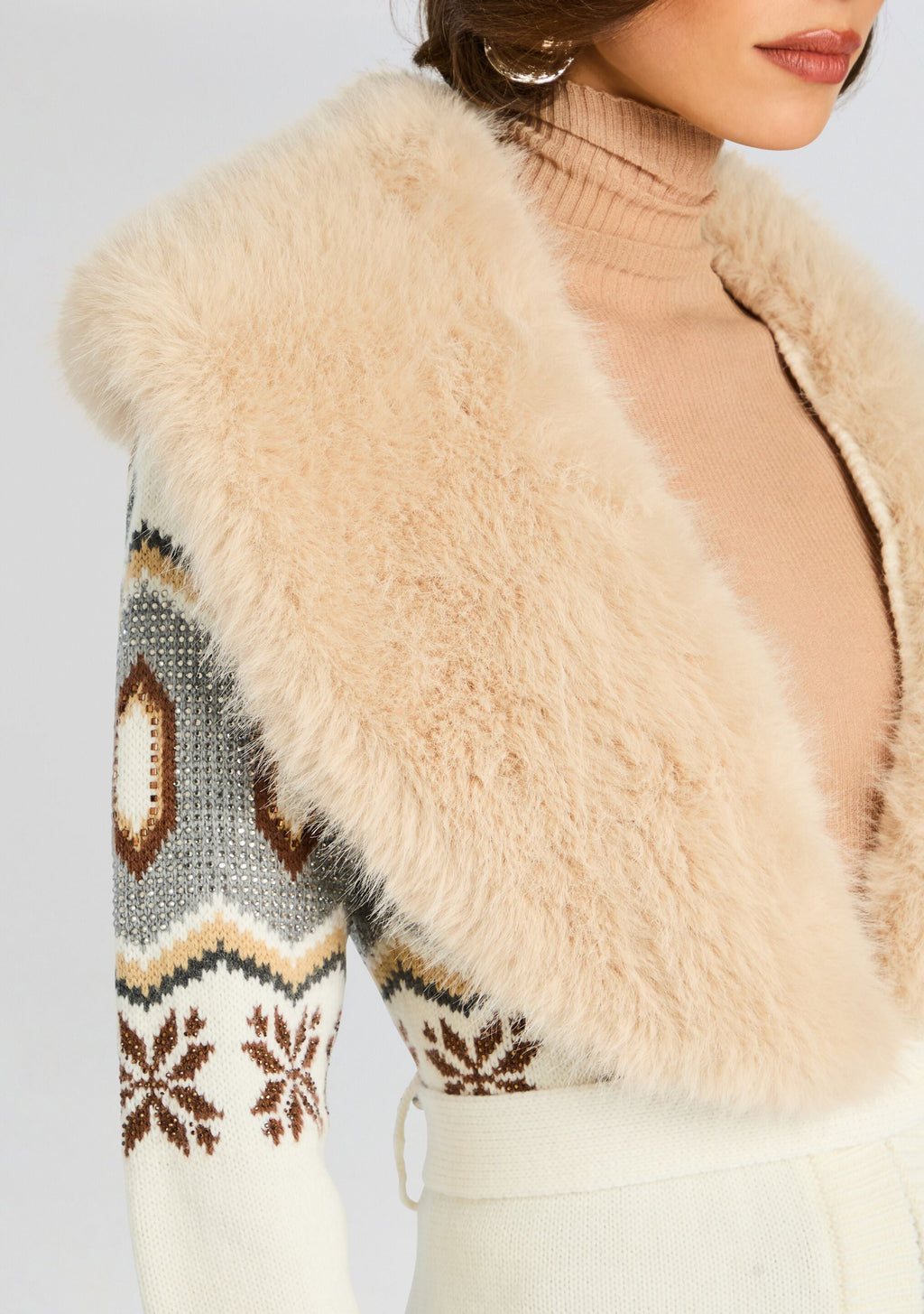 Vail Knit Cardigan by retrofête in Multi, product image 2