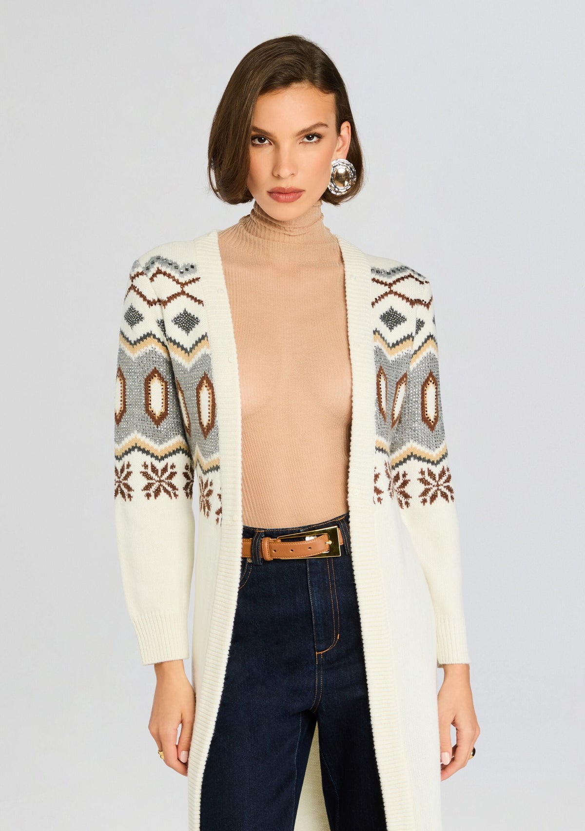 Vail Knit Cardigan by retrofête in Multi, product image 5