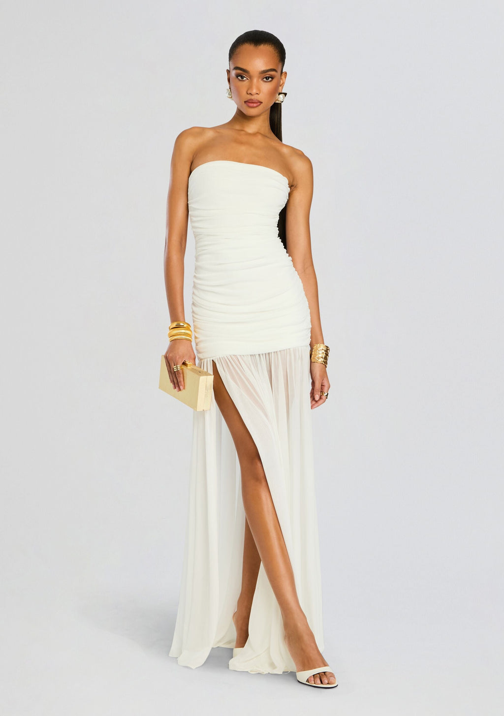 Adele Dress by retrofête in White, product image 1