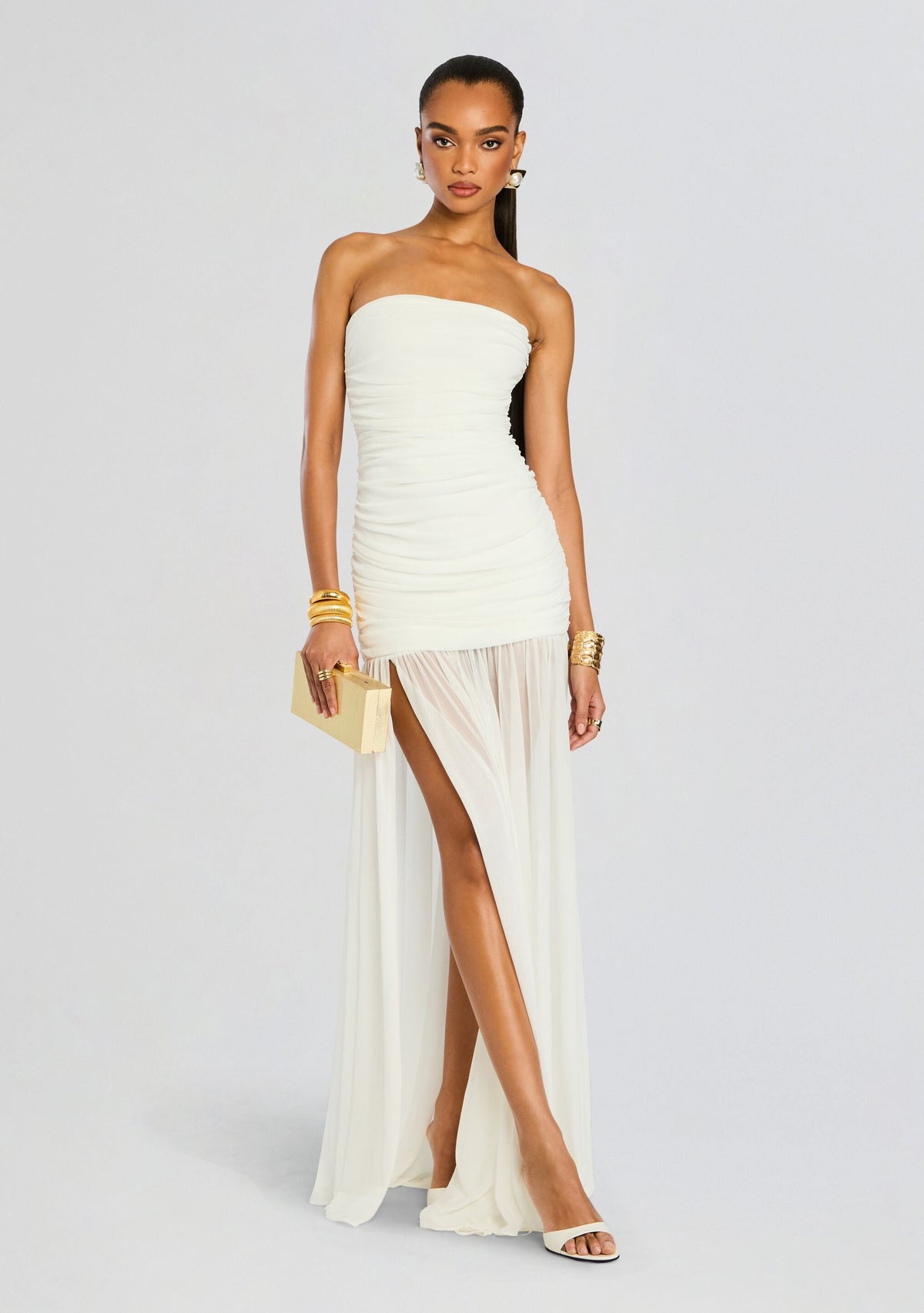 Adele Dress by retrofête in White, product image 1
