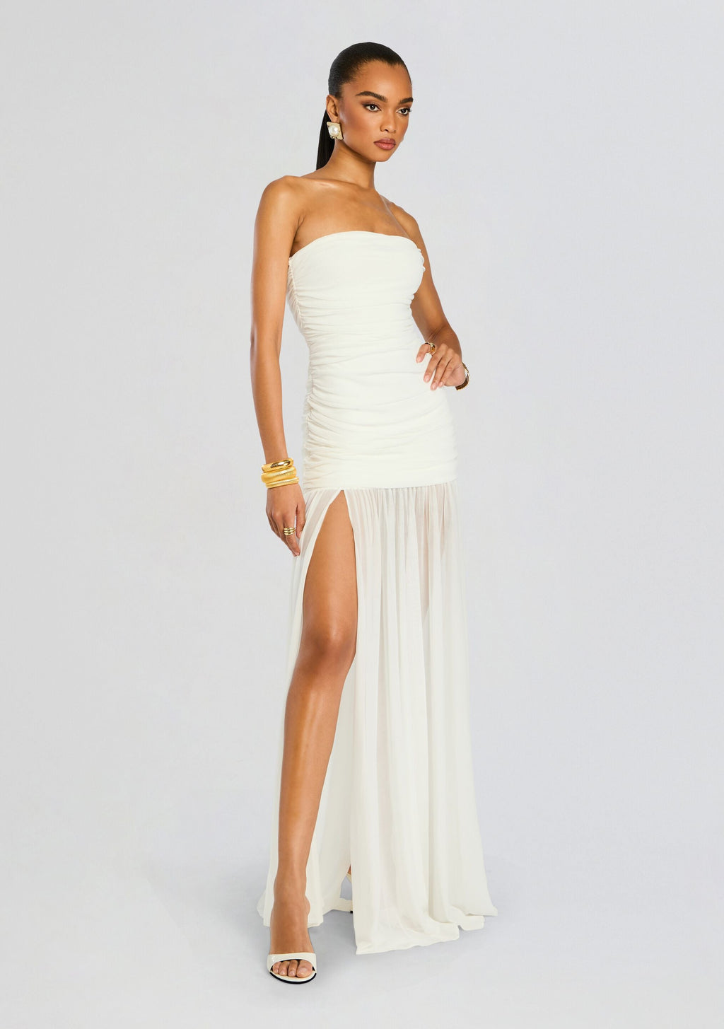 Adele Dress by retrofête in White, product image 3