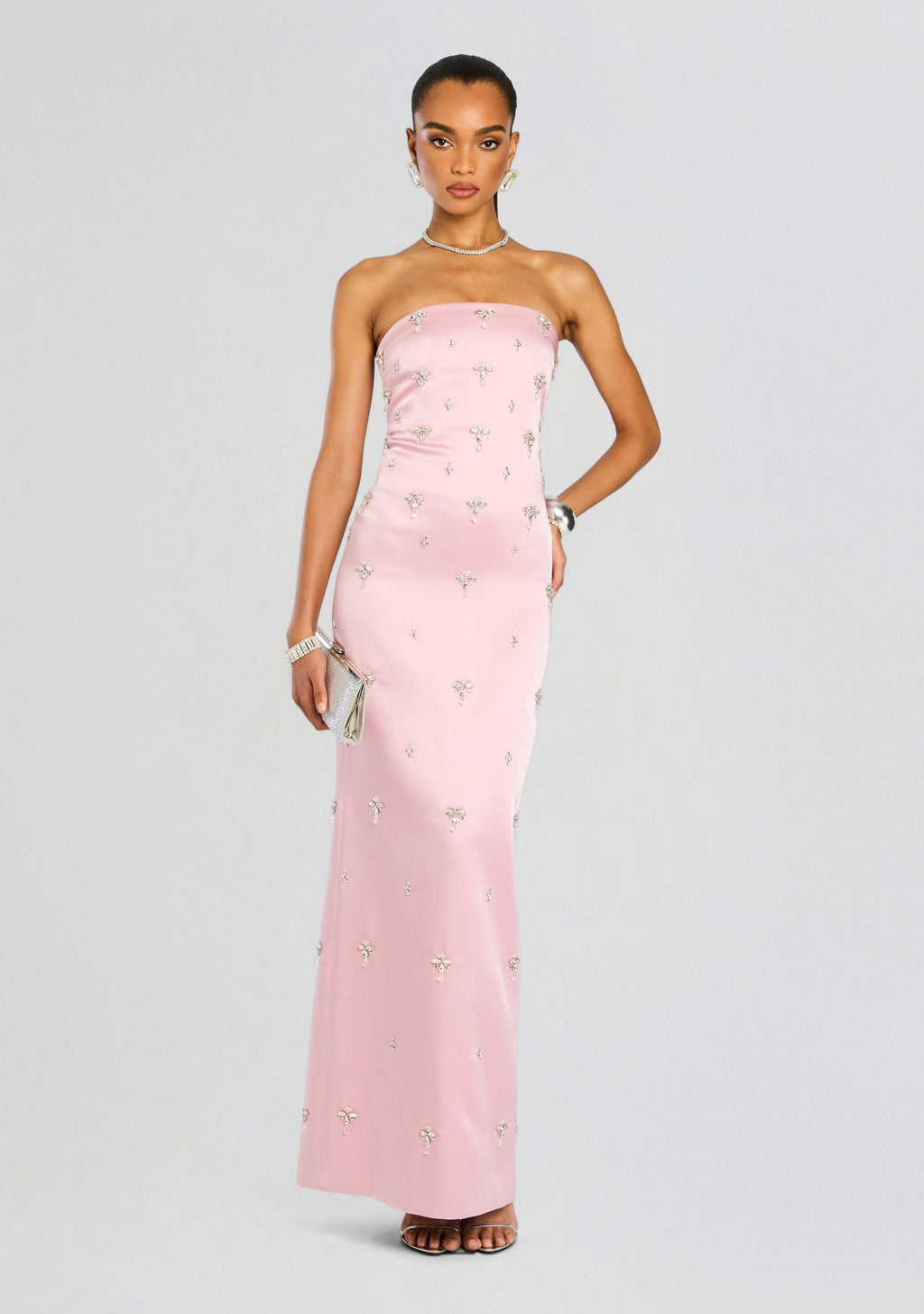 Elise Embellished Dress by retrofête in Earl Rose, product image 1
