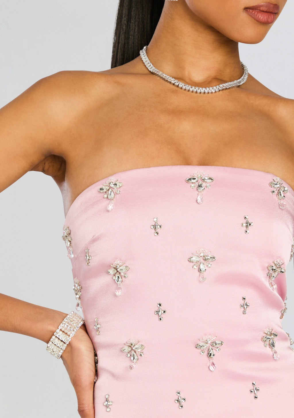 Elise Embellished Dress by retrofête in Earl Rose, product image 2