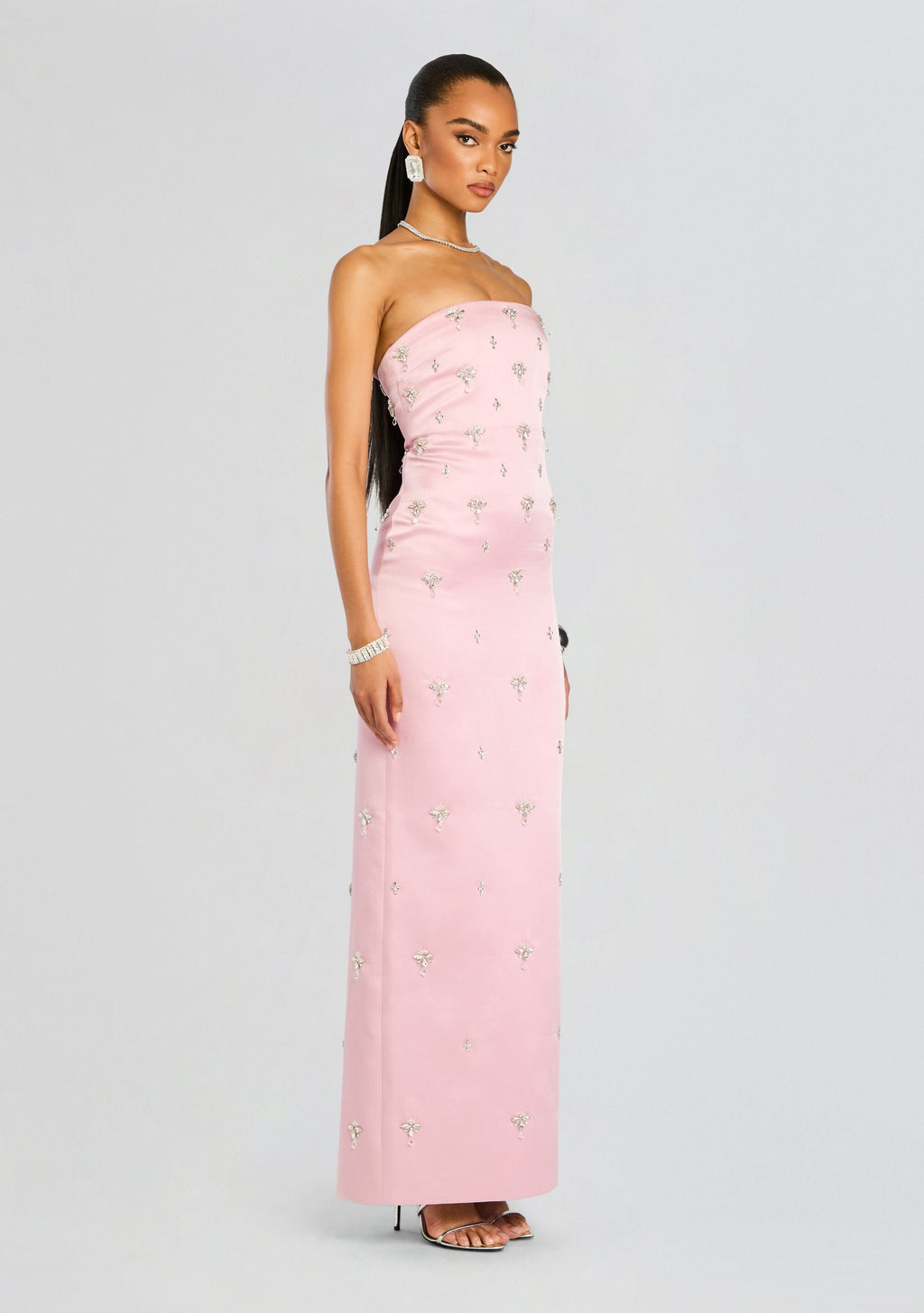 Elise Embellished Dress by retrofête in Earl Rose, product image 3