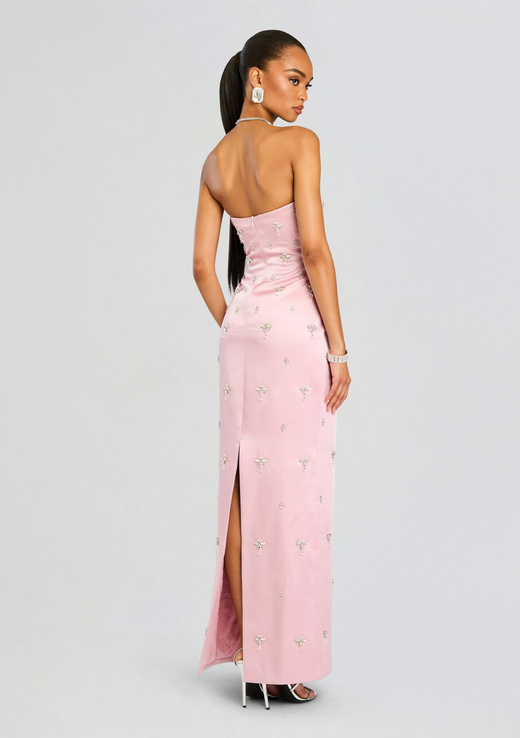 Elise Embellished Dress by retrofête in Earl Rose, product image 4