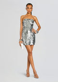 Nolia Sequin Embellished Dress by retrofête in Silver, product image 1