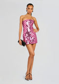 Rosette Dress by retrofête in Light Rose, product image 1