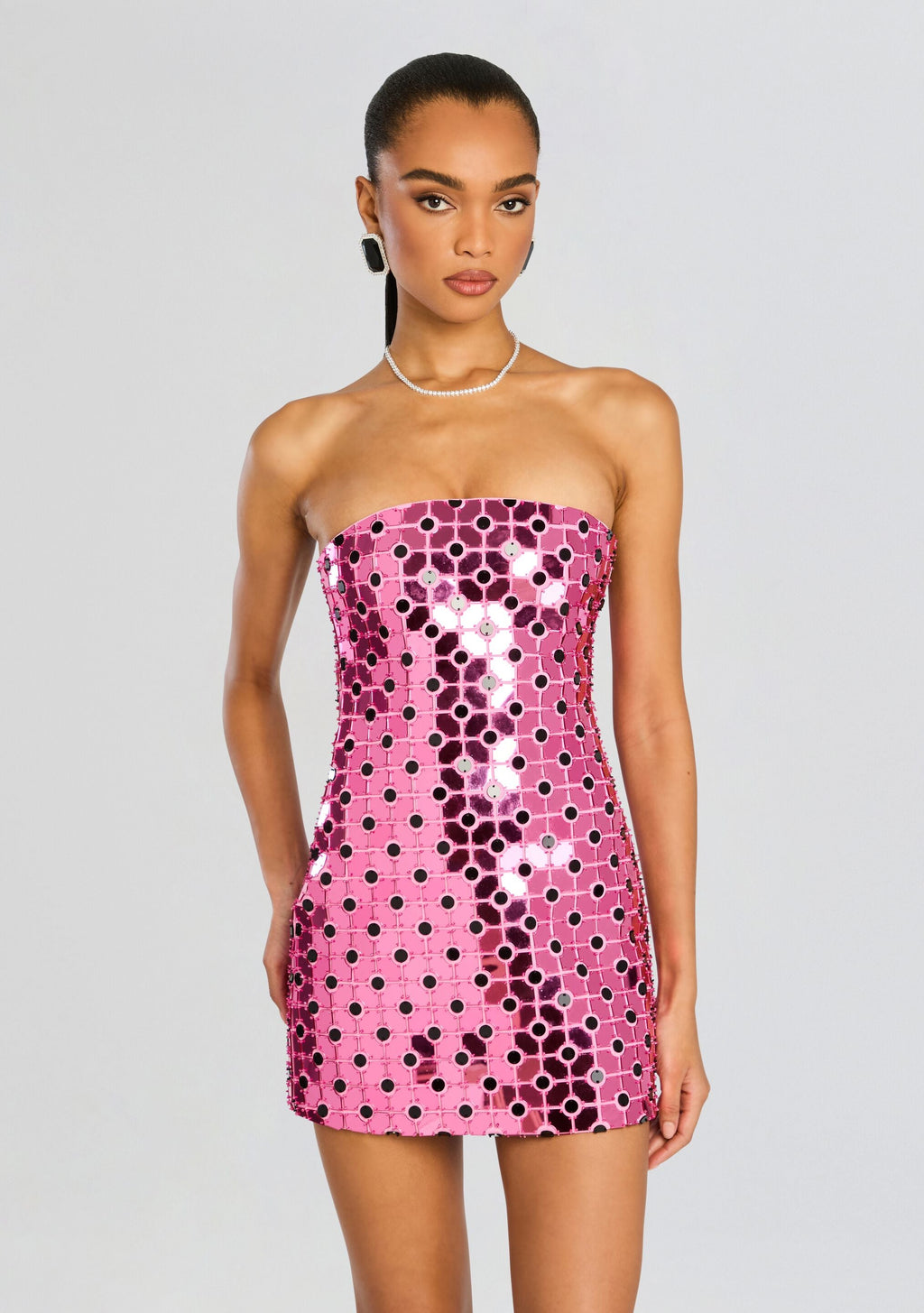 Rosette Dress by retrofête in Light Rose, product image 5