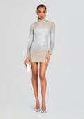 Anica Embellished Knit Dress by retrofête in Winter White/Silver, product image 1